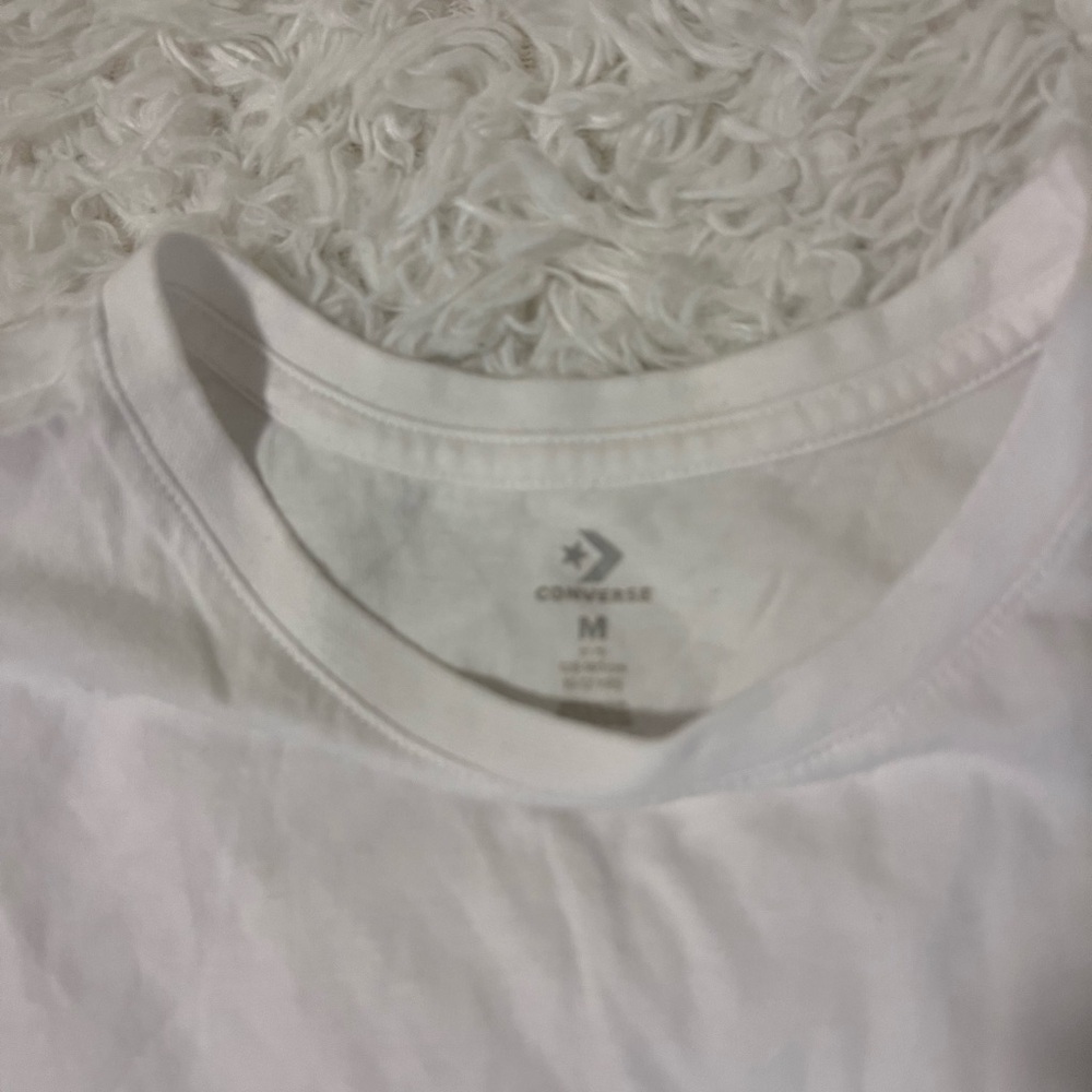 Converse White Short Sleeve Crew Tee - Kids